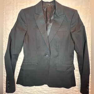 Theory Single Breasted Black Blazer Size 2